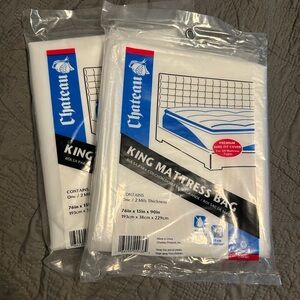 Set Of 2 - CHATEAU KING SIZE MATTRESS BAG 76x15x90 inches